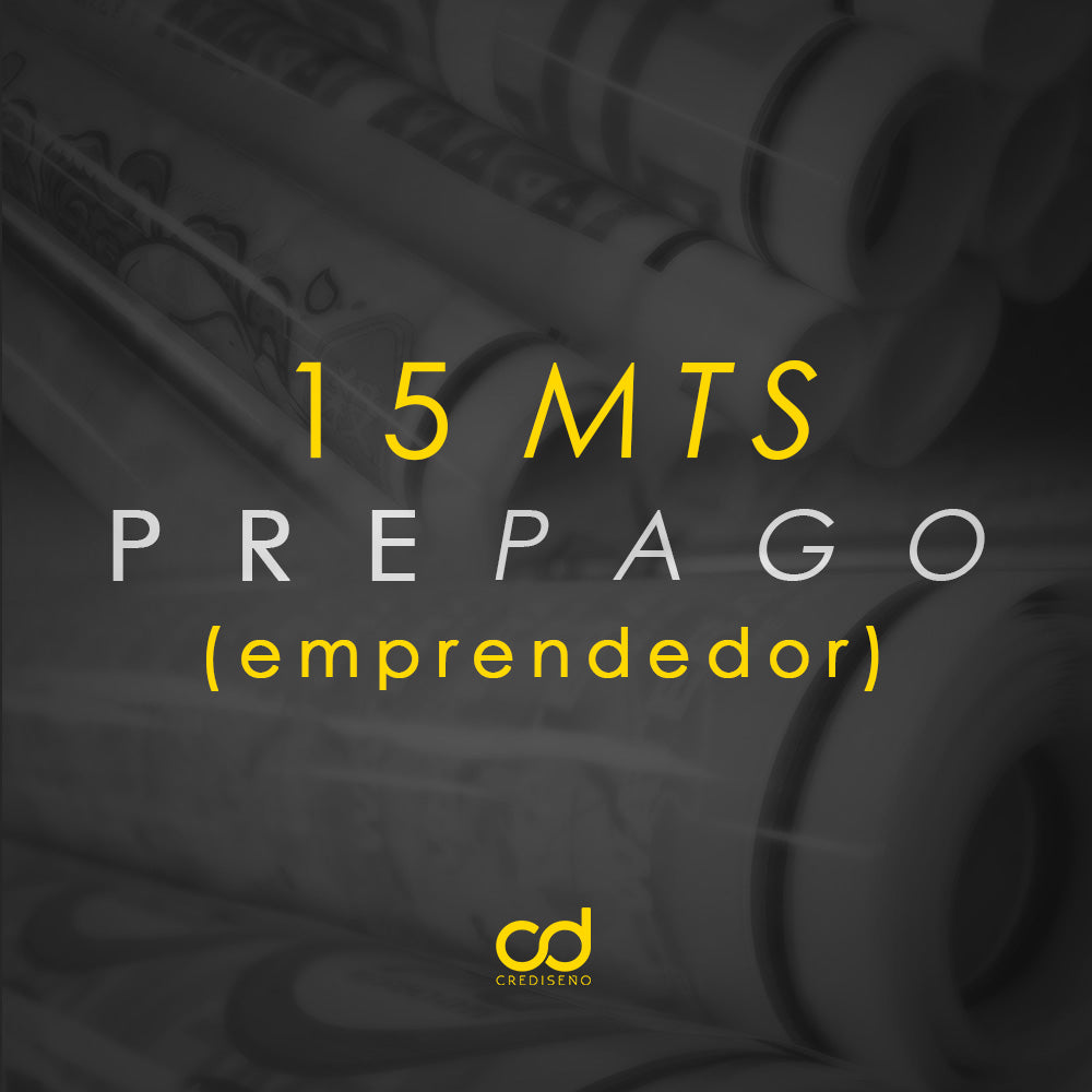 Prepago DTF 15m (Emprendedor) — Crediseño | Impresión DTF en Chile